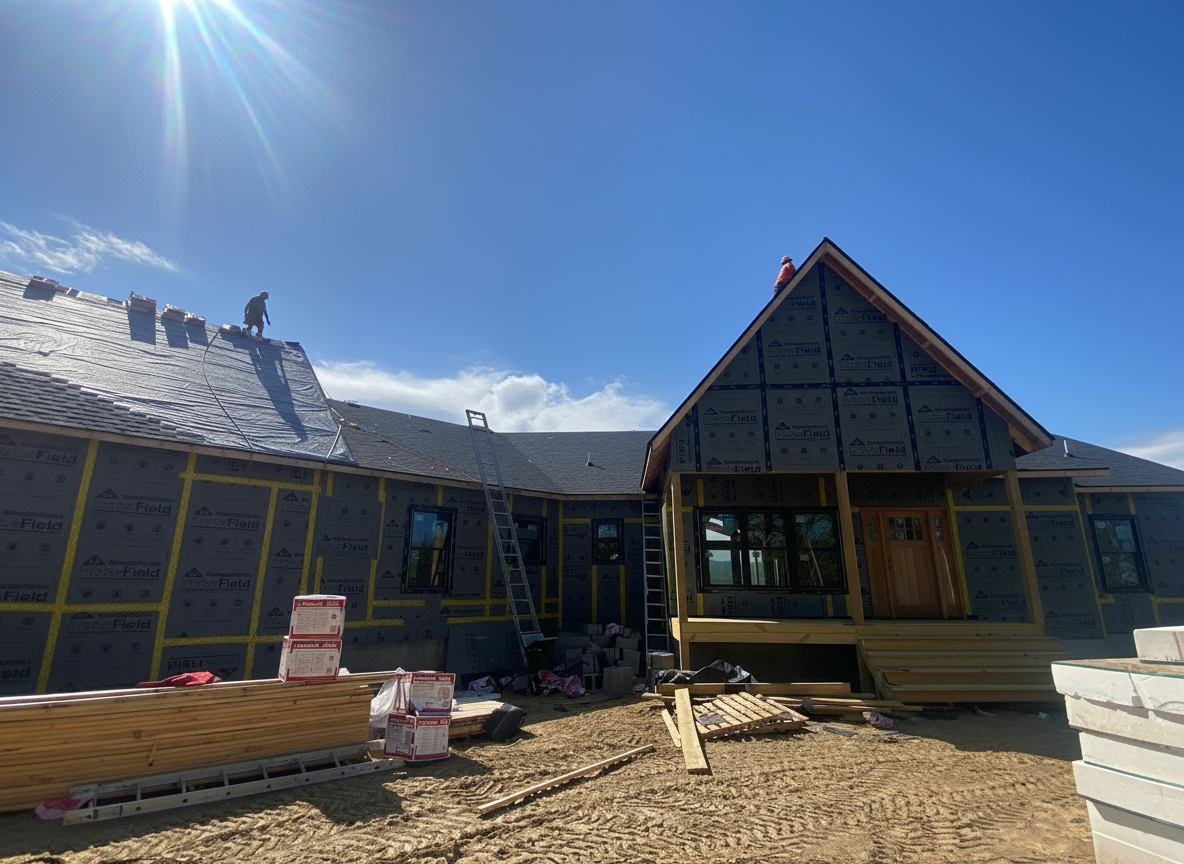 Home addition in progress