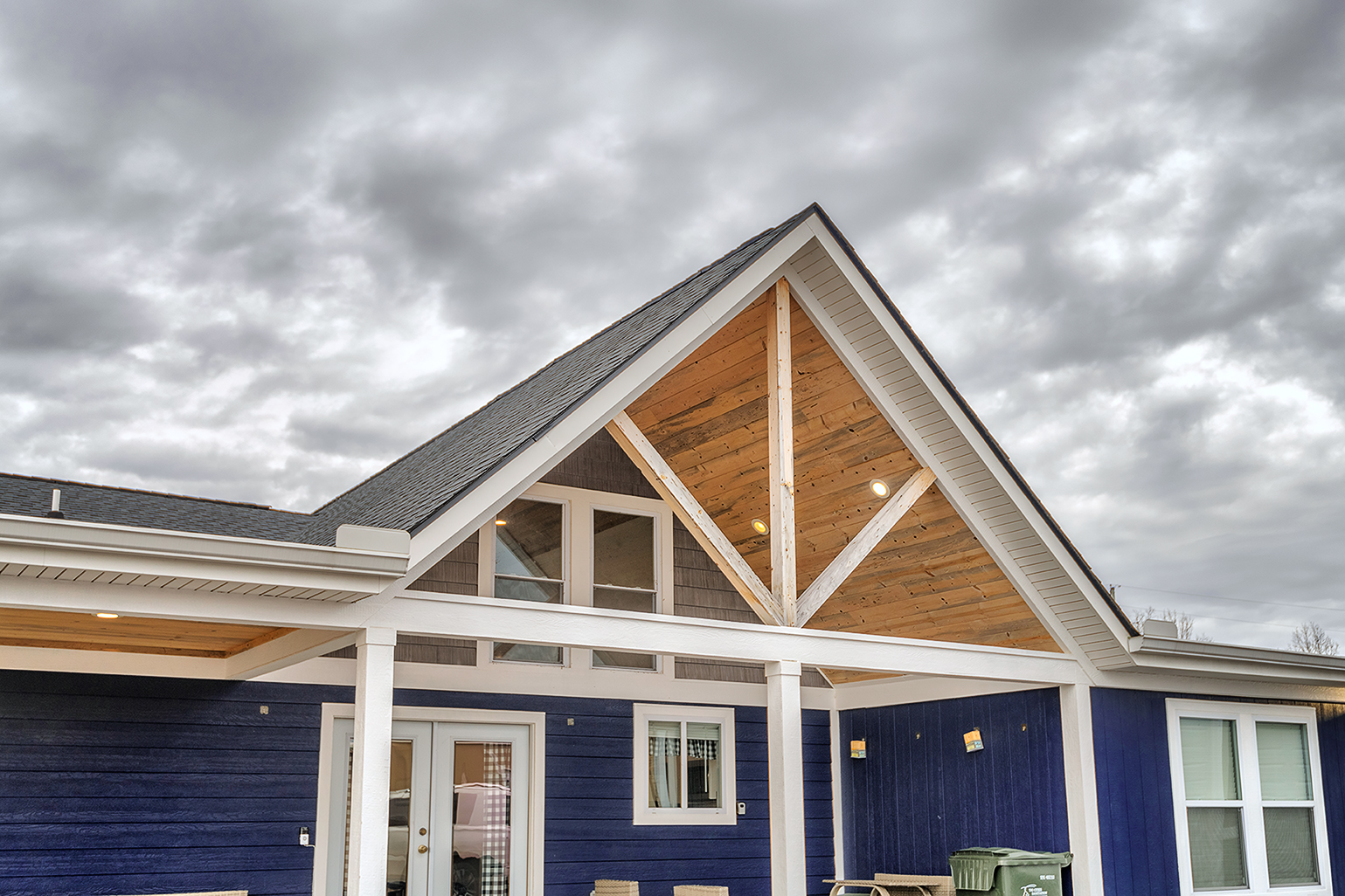 Turner Hill custom home exterior with landscaping